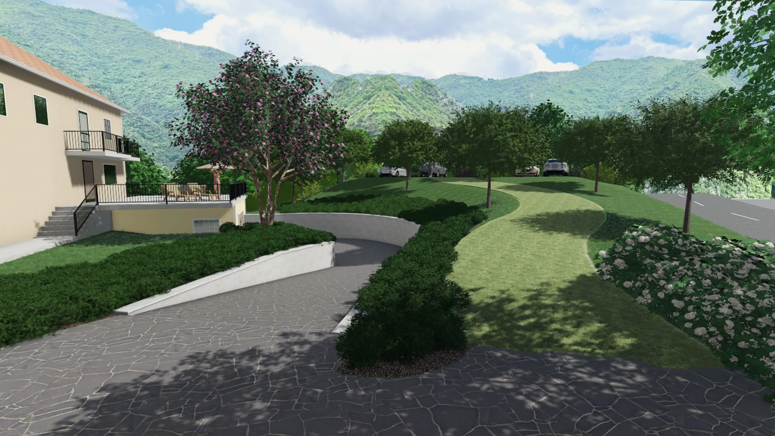 Tiefgarage mit E-Ladestationen